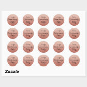 Coral Glitter Faux Ombre Quinceanera Sticker (Vel)