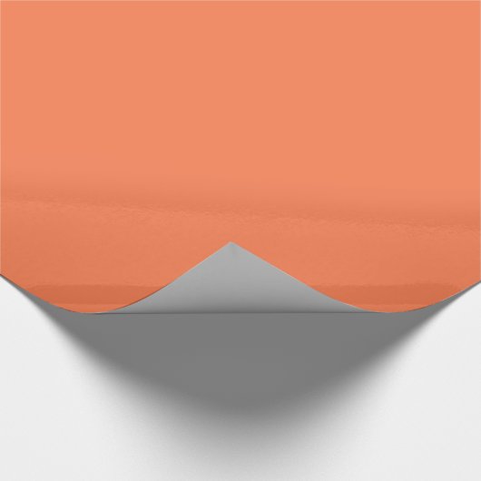 Coral Glossy Wrapping Paper Cadeaupapier (Hoek)
