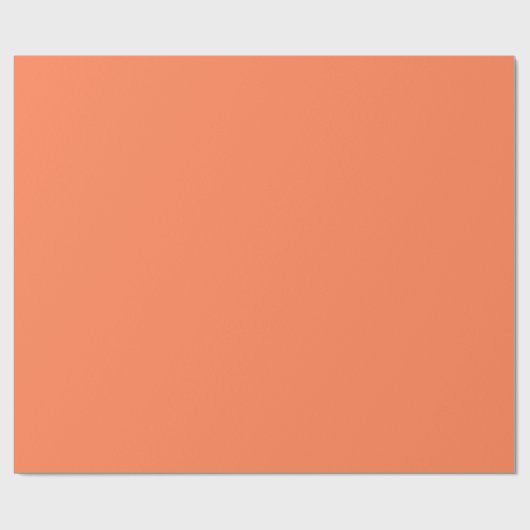 Coral Glossy Wrapping Paper Cadeaupapier (Vlak)