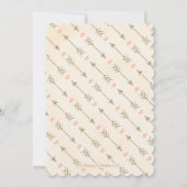 Coral Gold Lavender Dreamweaver Boho Birthday Kaart (Achterkant)