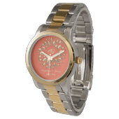 Coral Gold Trouwgeschenk Horloge (Gekanteld)