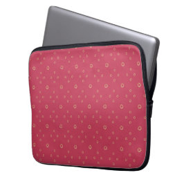 Coral | Golden Zinnia Sun Laptop Sleeve