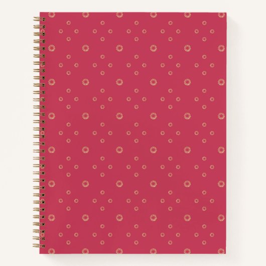 Coral | Golden Zinnia Sun Notitieboek (Voorkant)