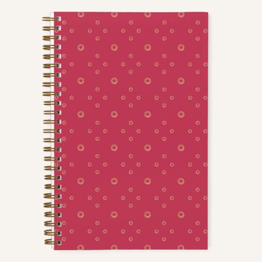 Coral | Golden Zinnia Sun Notitieboek (Voorkant)