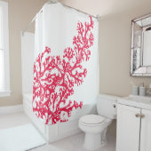 Coral Graphic Douchegordijn (In situ)