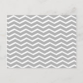 Coral Gray Chevron Elephant Wishes for Baby Kaart (Achterkant)
