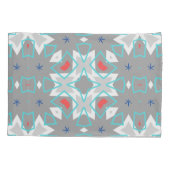 Coral Gray Mandala Pattern | Geometric Floral Boho Kussensloop (Achterkant)