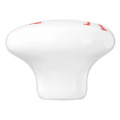 Coral Great Dane Keramische Knop (Zijkant)