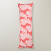 Coral Great Dane Lichaamskussen (Achterkant (Verticaal))