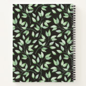 Coral & Green Leaves Custom Bullet Journal Notitieboek (Achterkant)