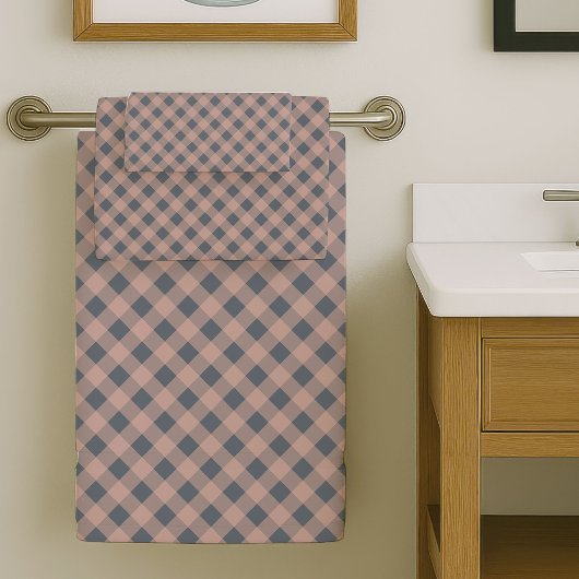 Coral Grey Bath Towels Elegant Everyday Luxury Bad Handdoek