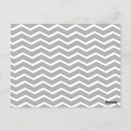 Coral Grey Chevron Elephant Perfect Prijs Spel Briefkaart (Achterkant)