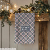 Coral Grey Kitchen Towel Custom Name Modern Look Theedoek