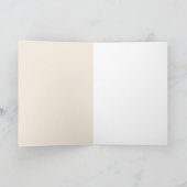 Coral Grey Royal Blue White Birthday Kaart (Binnen)