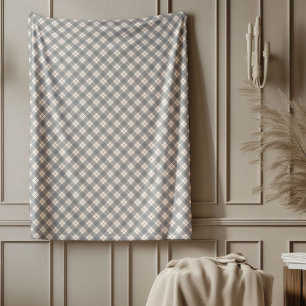 Coral Grey Tartan Gooi Deken in Gezellig Ontwerp