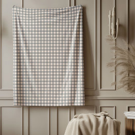 Coral Grey Tartan Gooi Deken in Gezellig Ontwerp
