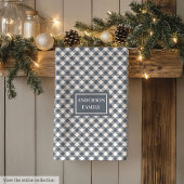 Coral Grey Tartan Towel Personalized Classic Look Theedoek