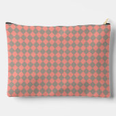 Coral Grijs Geruit Diamant Patroon Groot Etui (Achterkant)