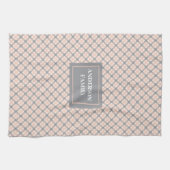 Coral Grijs Keukenhanddoek Klassieke Aangepaste Na (Horizontaal)