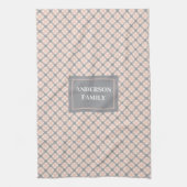 Coral Grijs Keukenhanddoek Klassieke Aangepaste Na (Verticaal)