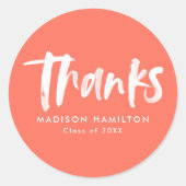 Coral | Het Afstuderen van het Manuscript van de B Ronde Sticker (Voorkant)