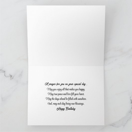 Coral Hibiscus - Verjaardag Kaart (Binnen)