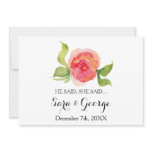 Coral Hij zei: "vrijgezellenfeest spelkaart"