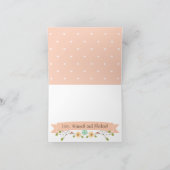 CORAL Hoefijzer Western Trouw Dankjewel Bedankkaart (Binnen)