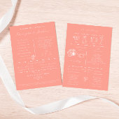 Coral Huwelijksinfographic Programma Programmakaart