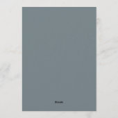 Coral Incandescent Botanical Wedding Kaart (Achterkant)