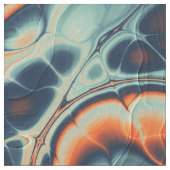 Coral & Indigo Marmercellen Stof (Close Up)