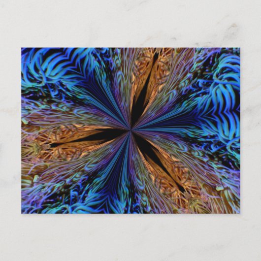 Coral Kaleidoscoop Briefkaart (Voorkant)