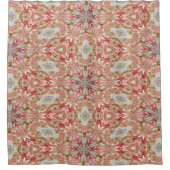 Coral Kaleidoscoop Douchegordijn (Voorkant)