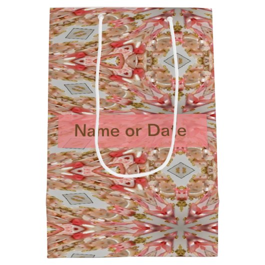 Coral Kaleidoscoop Medium Cadeauzakje (Achterkant)