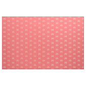 Coral Laurel Wreath Monogram Stof (Yard (91,4 cm))