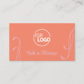 Coral Lavender Chic  met Logo en foto Visitekaartje (Voorkant)