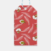 Coral Leaf Drift Worpdeken Cadeaulabel (Achterkant)