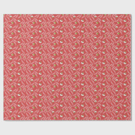 Coral Leaf Drift Worpdeken Cadeaupapier