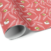 Coral Leaf Drift Worpdeken Cadeaupapier (Rol Hoek)