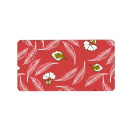 Coral Leaf Drift Worpdeken Etiket
