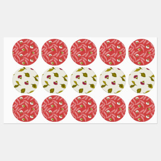 Coral Leaf Drift Worpdeken Labels