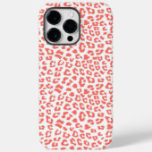 Coral Leopard Print Case-Mate iPhone Case (Achterkant)