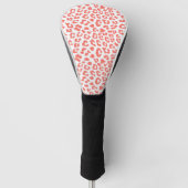 Coral Leopard Print Golfheadcover (Voorkant)