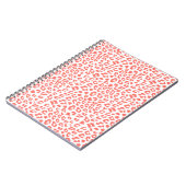 Coral Leopard Print Notitieboek (Linkerzijde)