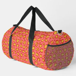 Coral Leopard Print Plunjezak
