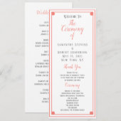 Coral Lijst Weddenschappen Kaart (Voorkant / Achterkant)