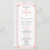 Coral Lijst Weddenschappen Kaart (Voorkant)