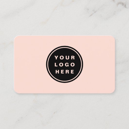 Coral Logo QR Code Professional Visitekaartje (Achterkant)