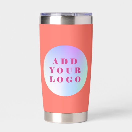 Coral logo zakelijk geïsoleerde drinkbeker (Voorkant)