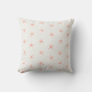 Coral Love Starfish Patroon Off White Kussen
